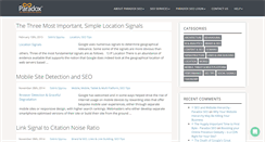 Desktop Screenshot of paradoxseo.com